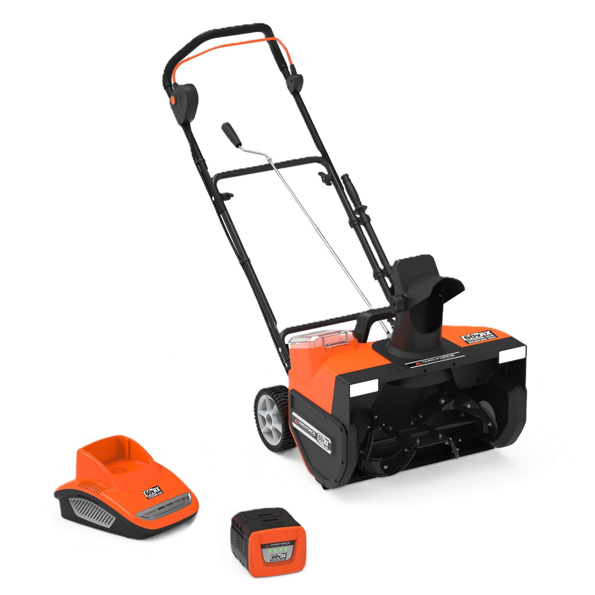 YardForce, Lithium-Ion Battery 22 inch Single-Stage Snow Blower, Model YF60VRX-SB